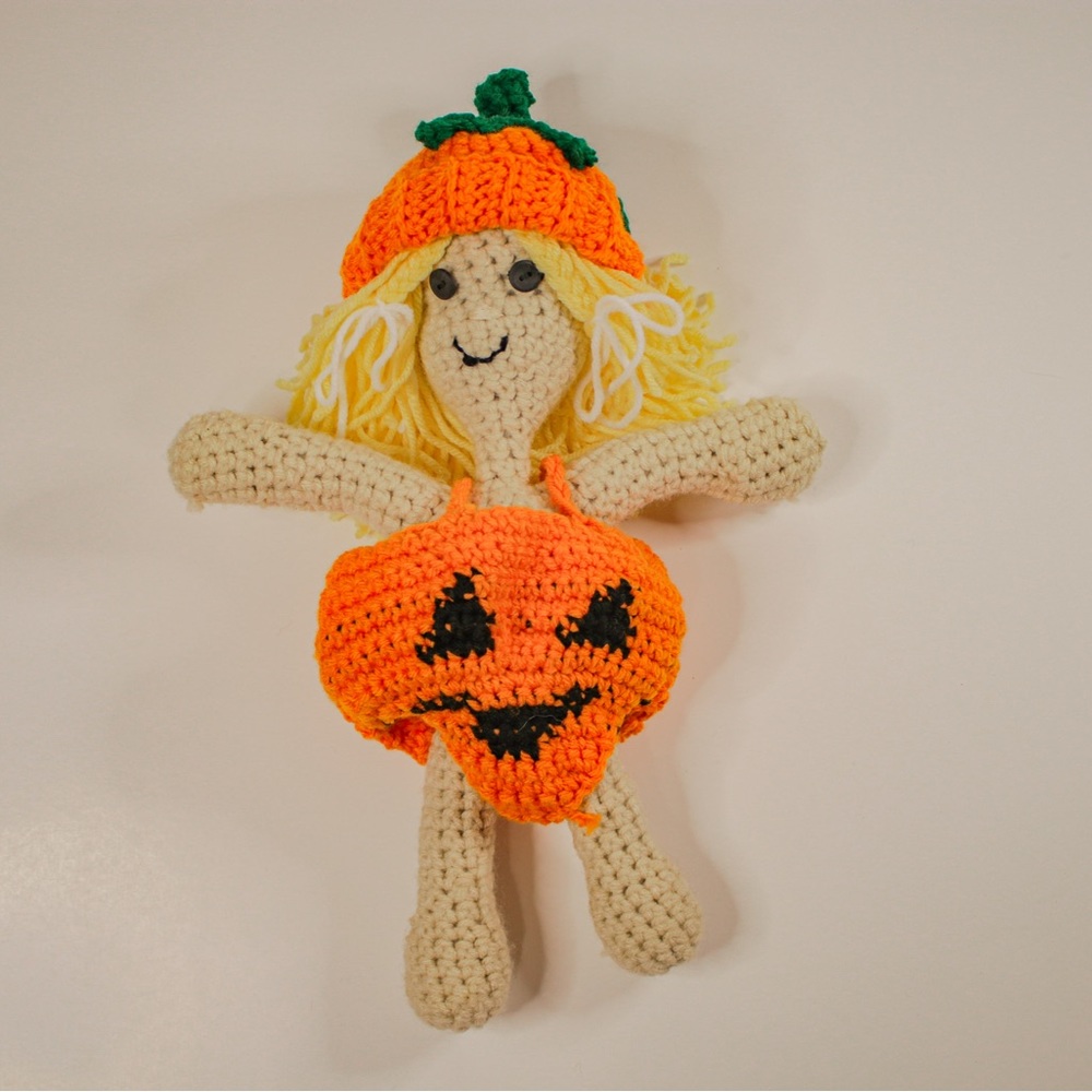 Amigurumi Doll Pumpkin costume Halloween